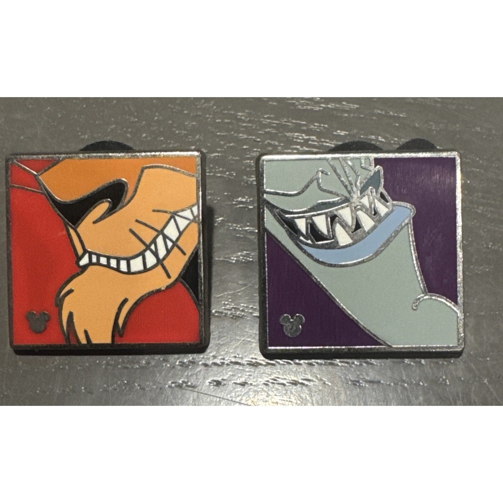 Disney Hidden Mickey Smiling Face Lion King Villains Scar Hercules Trading Pin